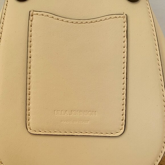Ulla Johnson Women's Paloma Cream Ruched Leather Crossbody Bag - Picture 5 of 5